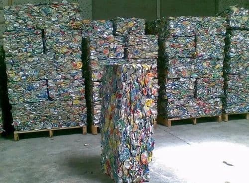 Aluminum ubc can scraps